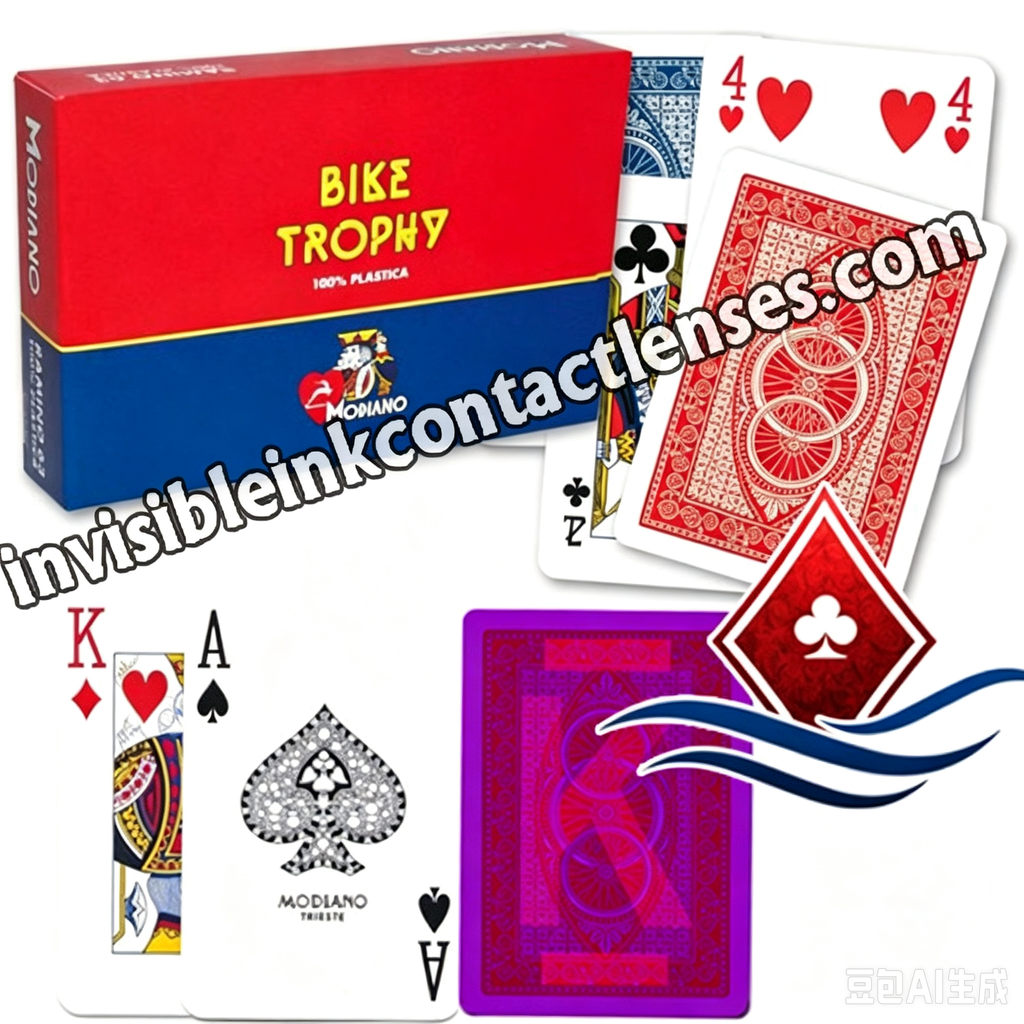 Modiano Bike Trophy 4PIP markierte Pokerkarten