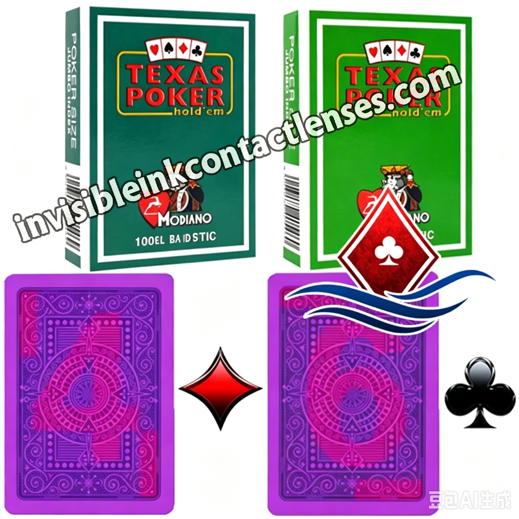Invisible Ink Modiano Texas Holdem markierte Karten