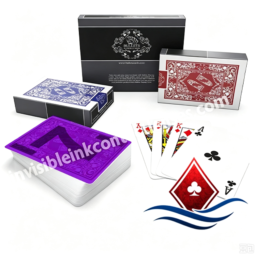 Klassische Pokerdecks mit Aufzählungszeichen