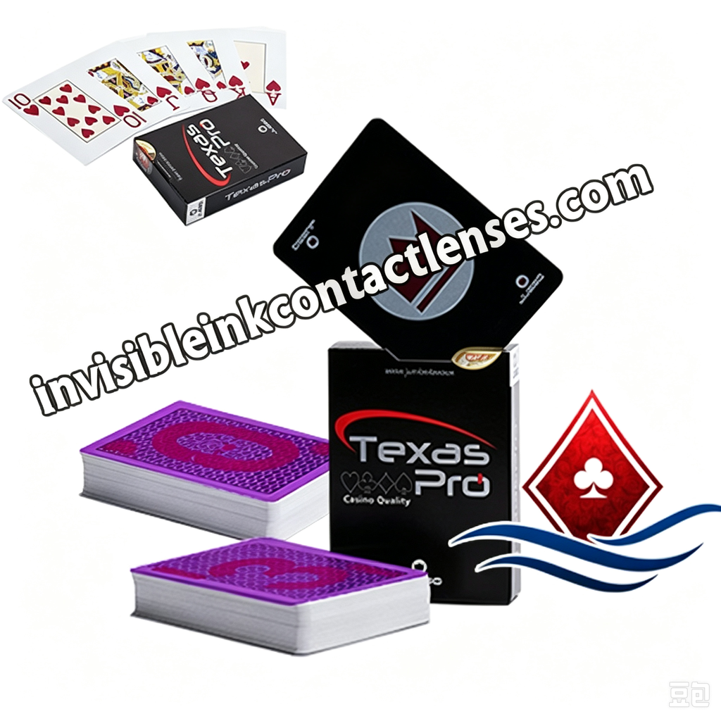 JUEGO Texas Pro Spielkarten aus 100 % Kunststoff mit Markierung