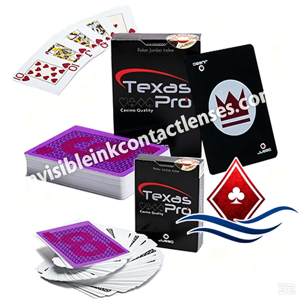 JUEGO Texas Pro Spielkarten aus 100 % Kunststoff mit Markierung